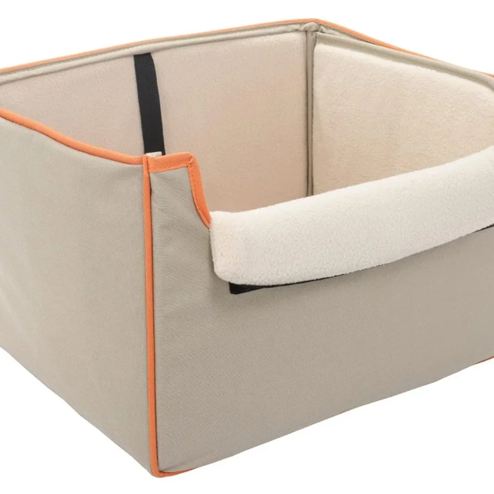 Copilot Travel Collapsible Pet Booster Car Seat Box Plush Fleece Cover 20lb Dogs